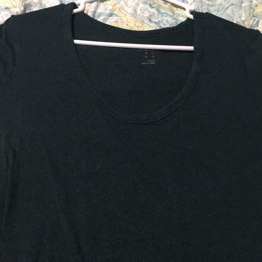 Dark teal scoop neck t shirt